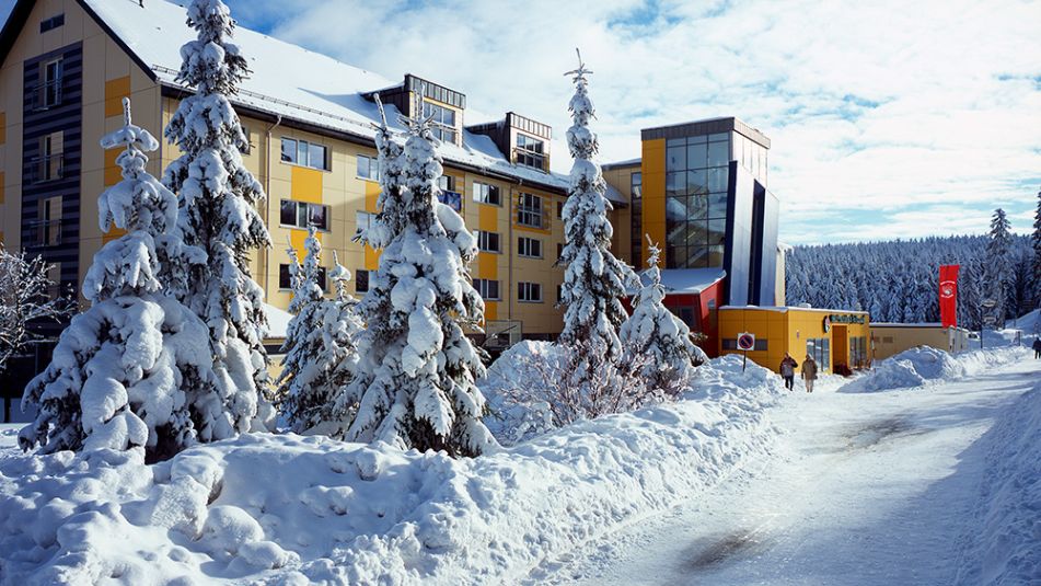 Schnee und Eis im Ferienzentrum Oberhof
